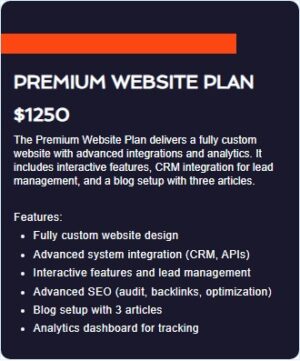 Premium Website Plan